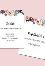 Schild Hochzeit 8er Set, Hochzeitsschilder BOHO