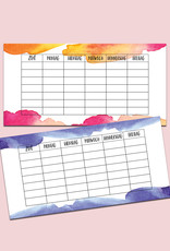 5 x Stundenplan für Federmäppchen