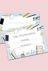 C.Kreul Buchetiketten 20 Stück "Schreibtisch", Namensaufkleber Schule