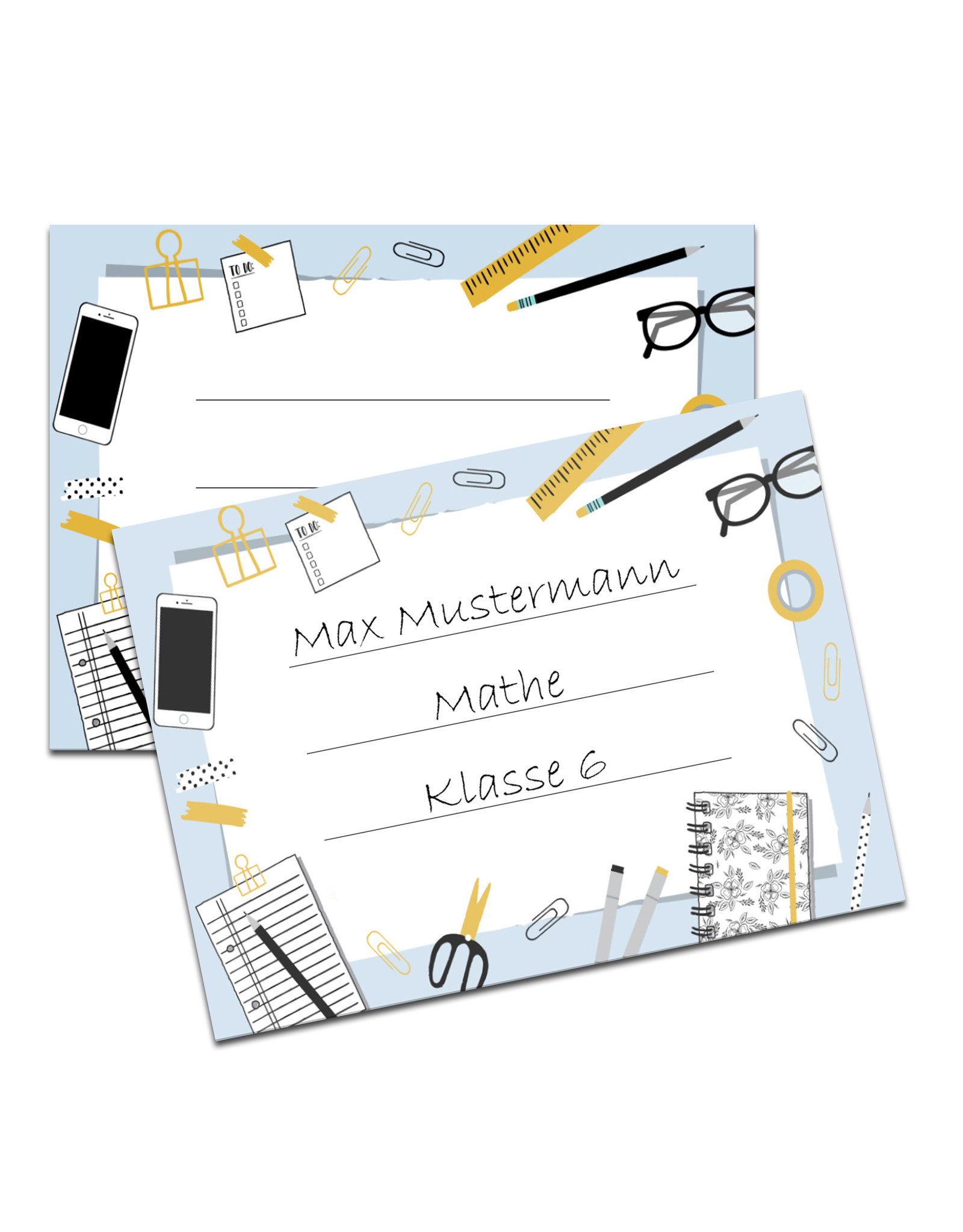 C.Kreul Buchetiketten 20 Stück "Schreibtisch", Namensaufkleber Schule