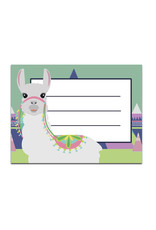Buchetiketten 20 Stück Lama, Namensaufkleber Schule