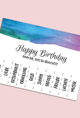 Postkarte Geburtstag "Nimm Dir was du brauchst"
