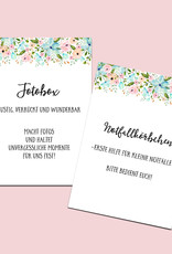 Schild Hochzeit 8er Set, Hochzeitsschilder Weiße Hochzeit