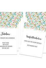 Schild Hochzeit 8er Set, Hochzeitsschilder Weiße Hochzeit