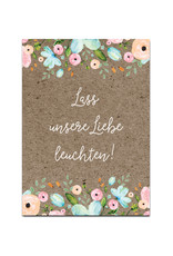 50 Schilder für Knicklichter "vintage braun"