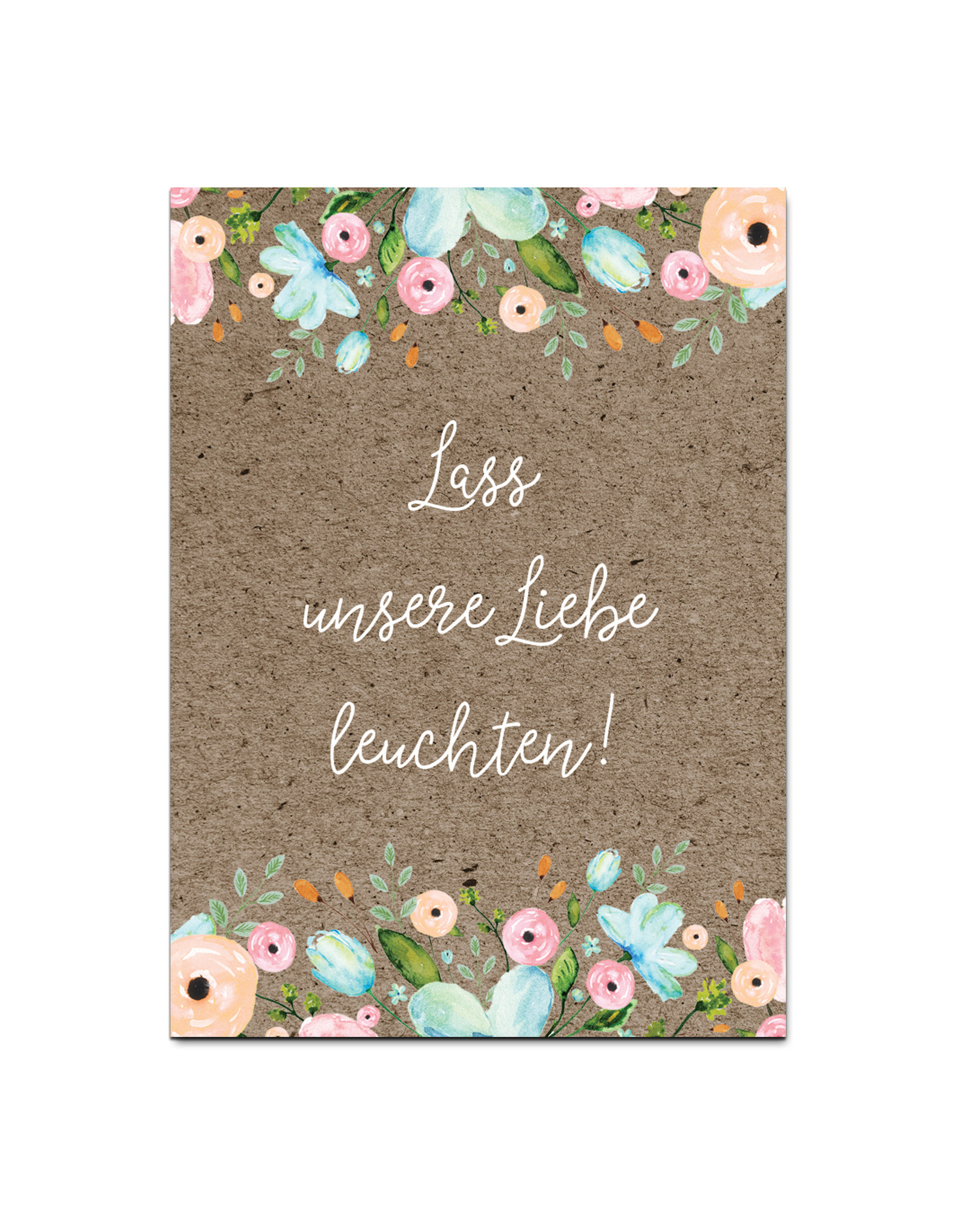 50 Schilder für Knicklichter "vintage braun"