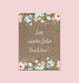 50 Schilder für Knicklichter "vintage braun"