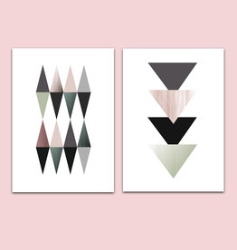 Poster 2er Set, Design Poster Tangram