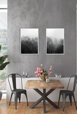 Poster Set Wald Nebel, 2er Set Poster A3