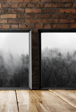 Poster Set Wald Nebel, 2er Set Poster A3