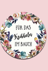 50 Sticker "Für das Kribbeln im Bauch!" BOHO Hochzeit rund