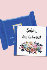 50 x Banderole Schokoladentafeln BOHO Hochzeit