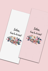 50 x Banderole Schokoladentafeln BOHO Hochzeit