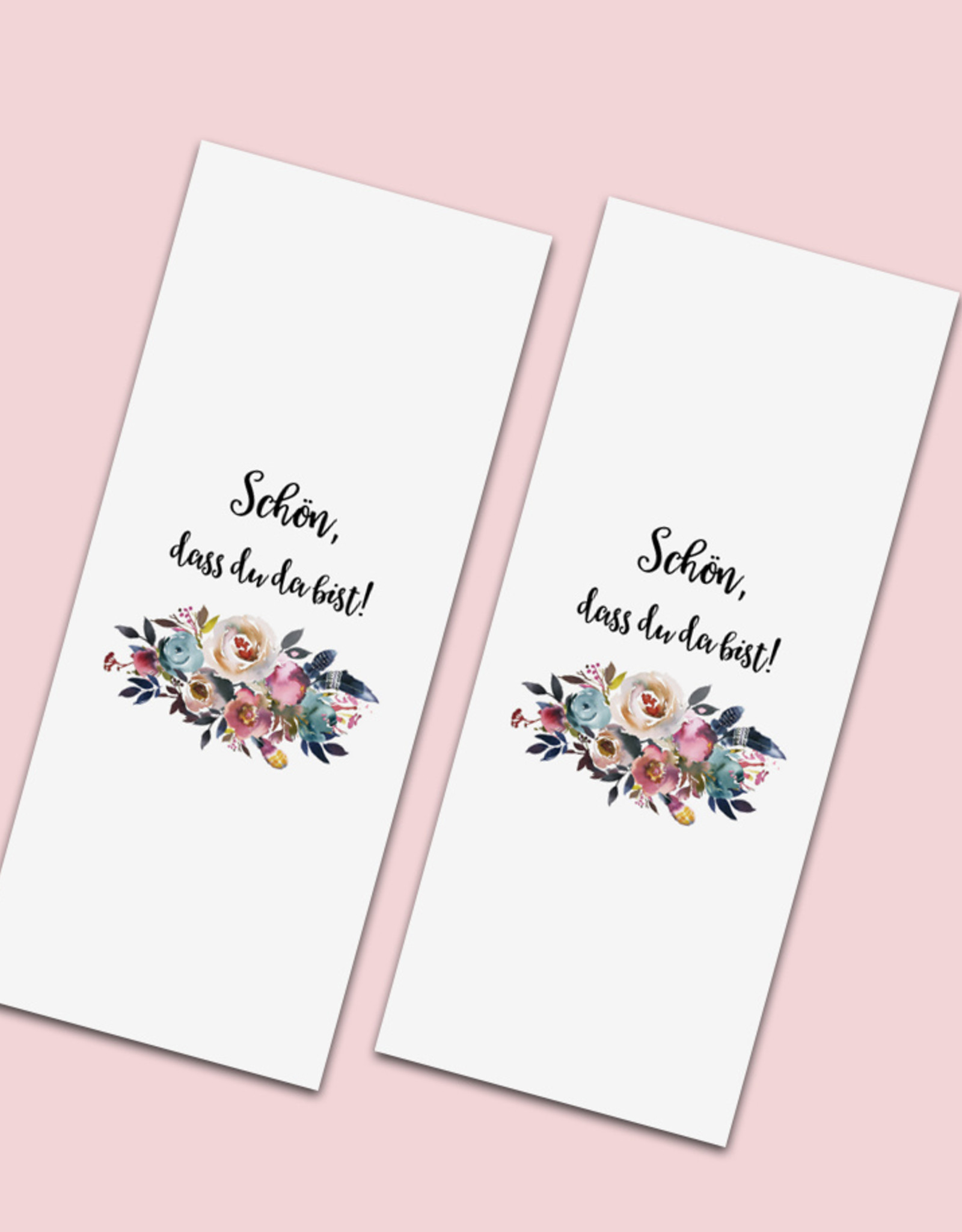 50 x Banderole Schokoladentafeln BOHO Hochzeit