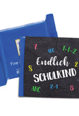50 x Banderole Schokoladentafeln SCHULANFANG