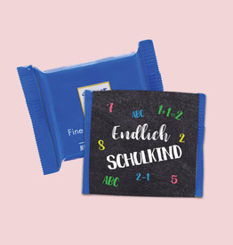 50 x Banderole Schokoladentafeln SCHULANFANG