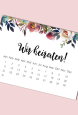 Save the Date Karten für die Hochzeit, 50 Stück