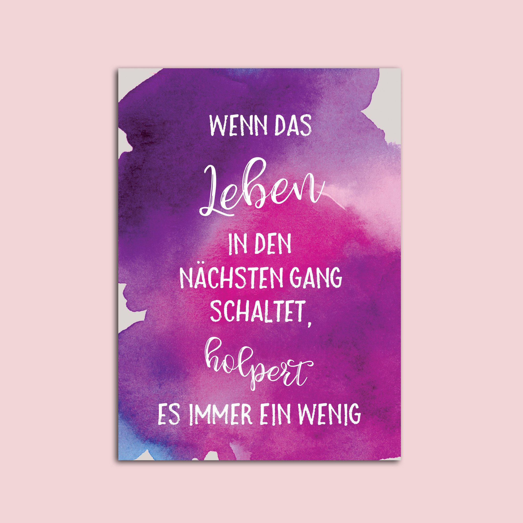 Postkarte Geburtstag Blumen Aquarell Nastami De