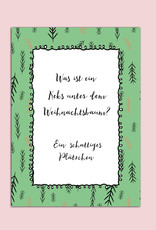 Postkarte Weihnachten "schattiges Plätzchen"