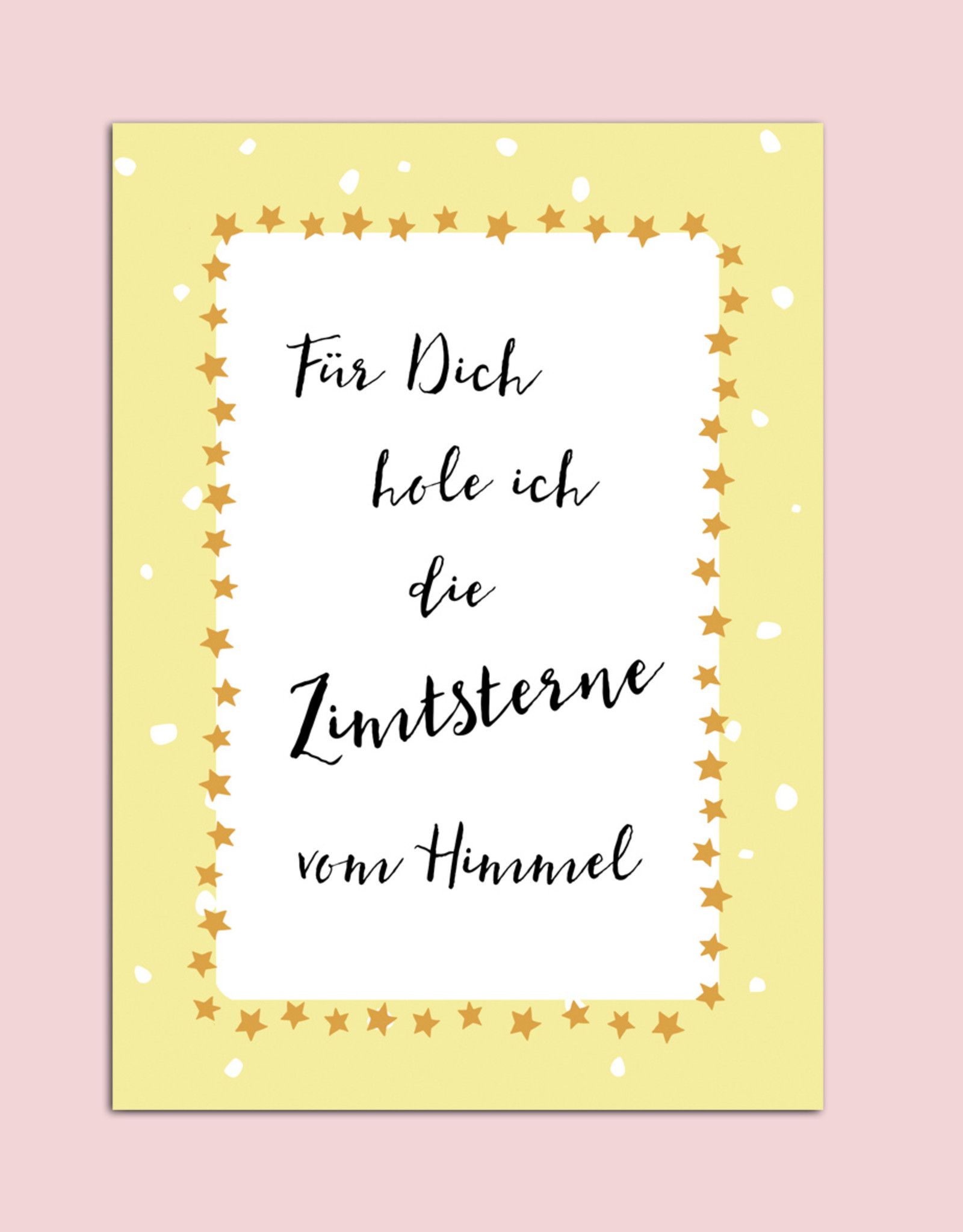 Postkarte Weihnachten "Zimtsterne"