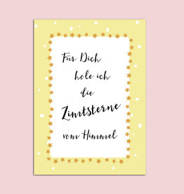 Postkarte Weihnachten "Zimtsterne"