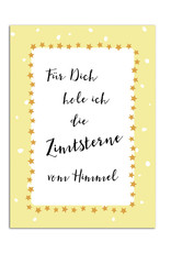 Postkarte Weihnachten "Zimtsterne"