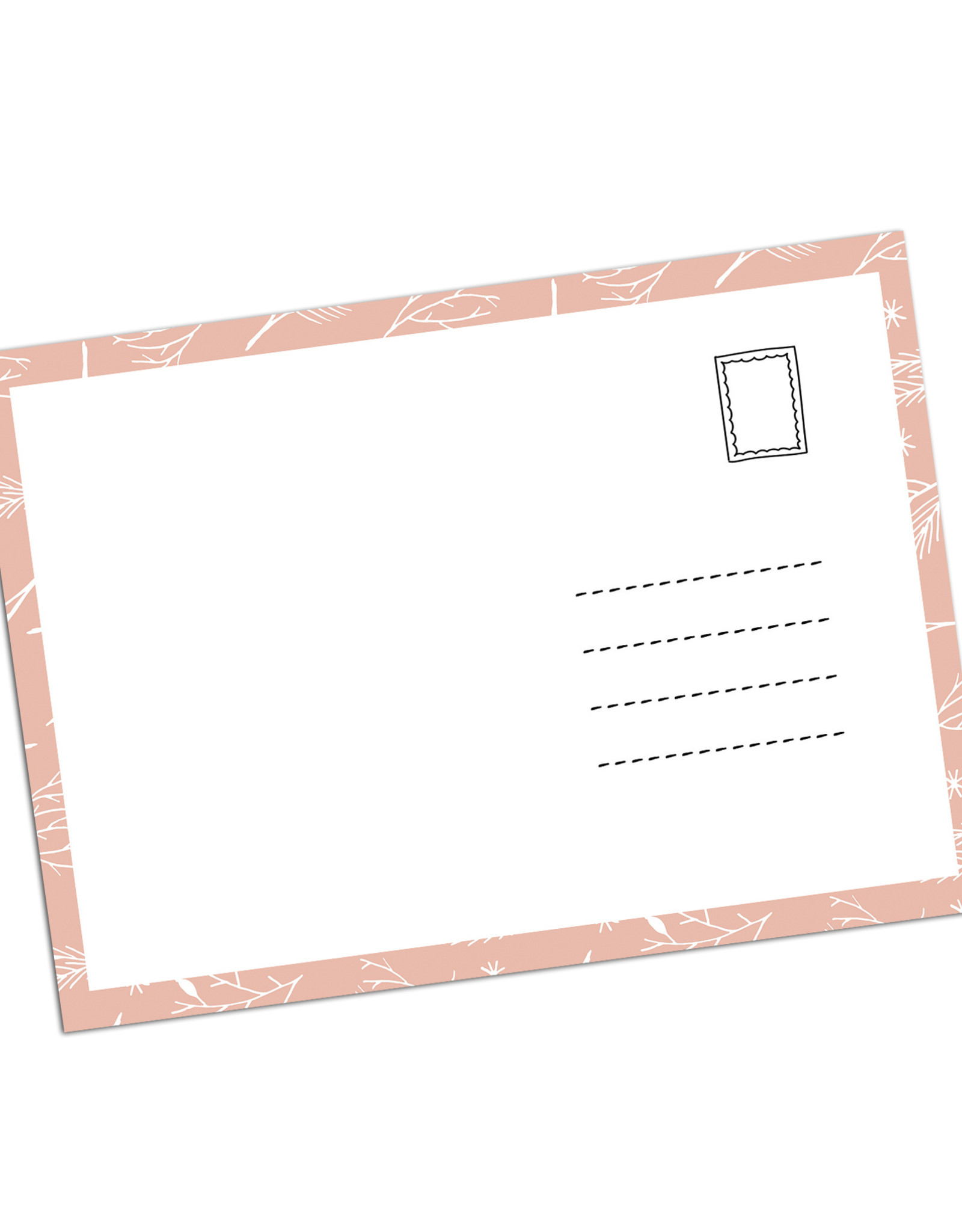 Postkarte Weihnachten "Lametta"