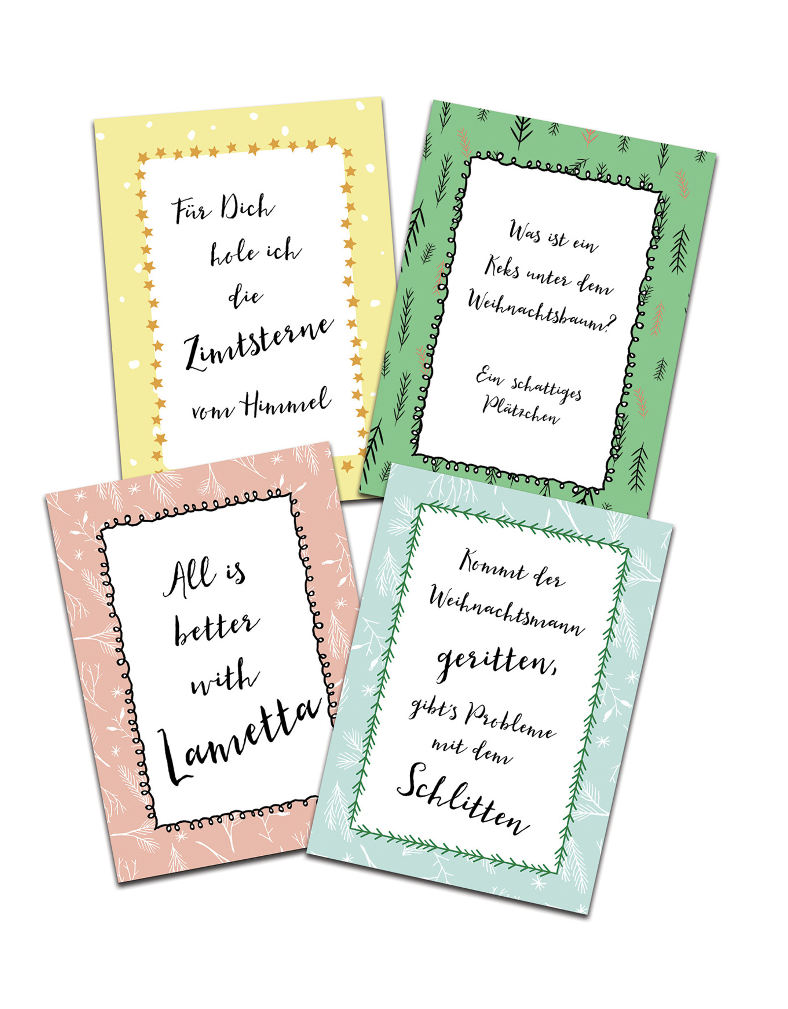 Postkarten Set "lustige Weihnachtskarten"