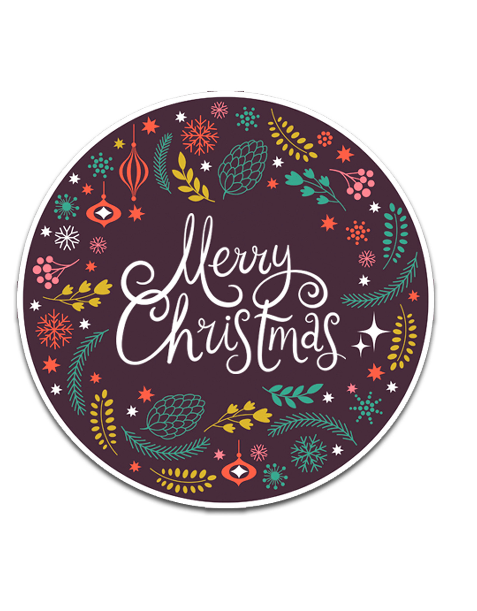 25 Sticker Merry Christmas, Christmas sticker