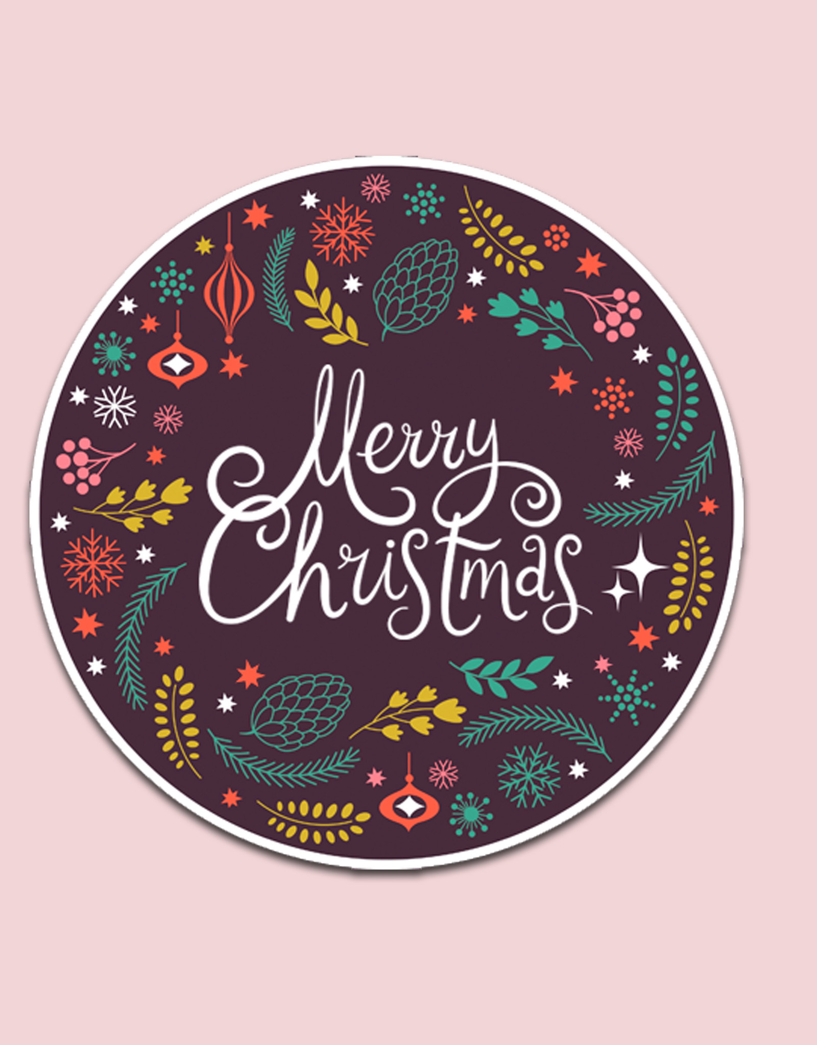 25 Sticker Merry Christmas, Christmas sticker