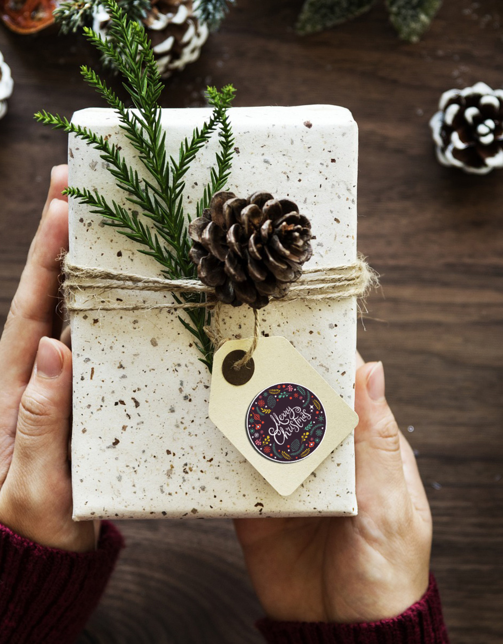 25 Sticker Merry Christmas, Christmas sticker