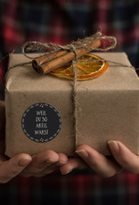 25 Sticker "selbst gemacht" Geschenkaufkleber