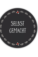 25 Sticker "selbst gemacht" Geschenkaufkleber