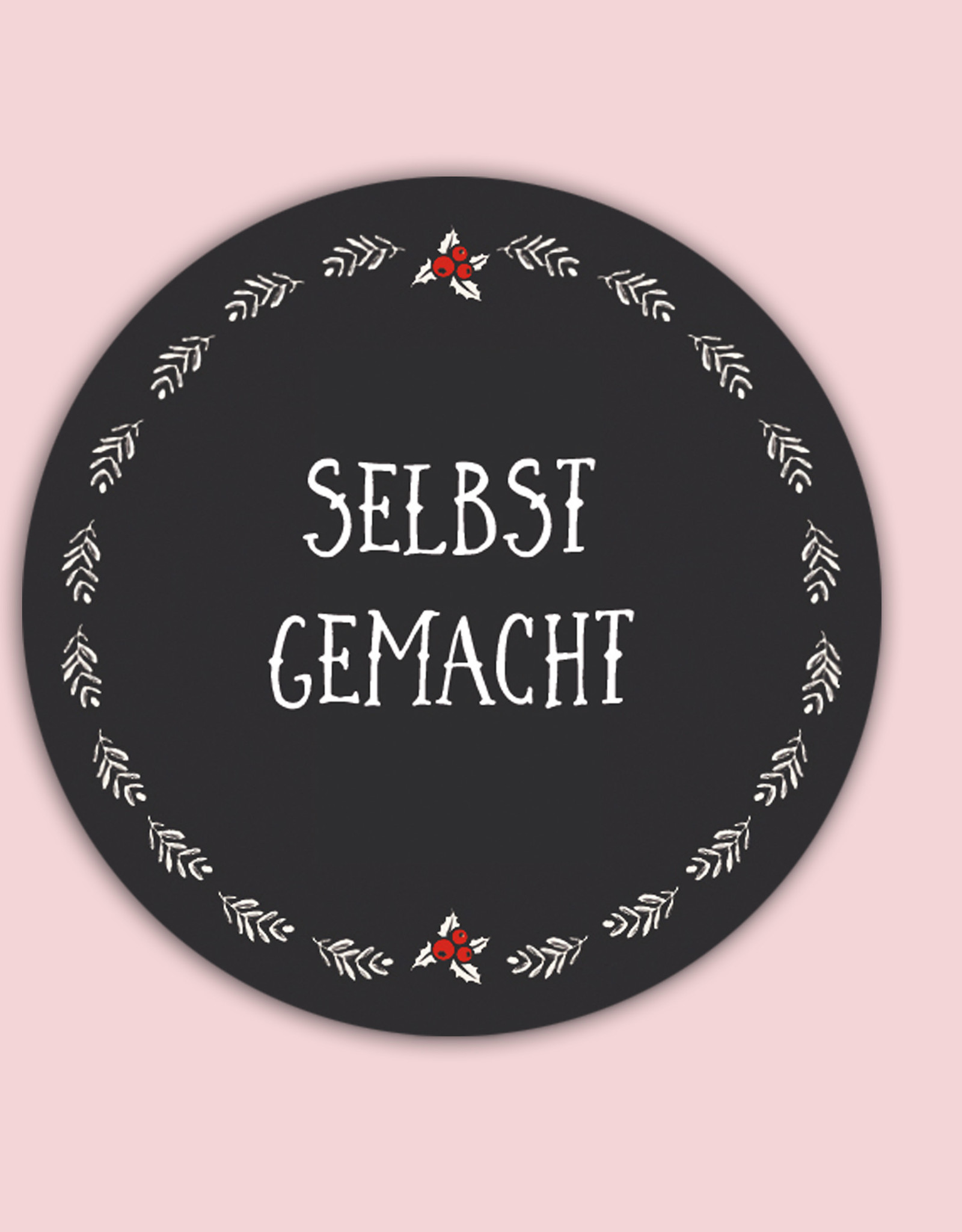 25 Sticker "selbst gemacht" Geschenkaufkleber