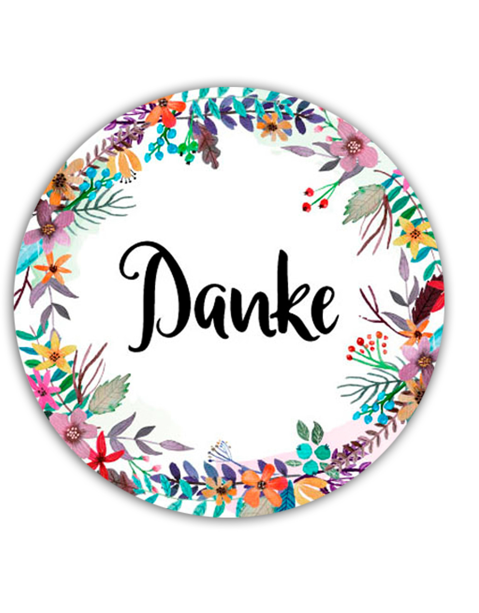 50 Sticker "Danke"