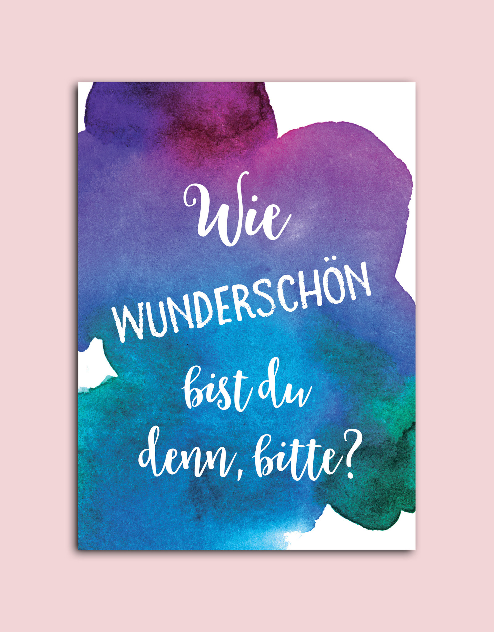 Postkarten Set "Sprüche" Aquarell