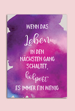 Postkarten Set "Sprüche" Aquarell