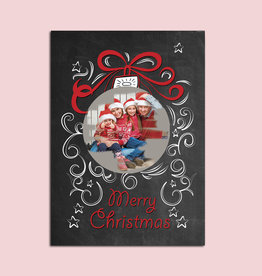 1 x Weihnachtskarte zum Rubbeln inkl. Rubbelsticker