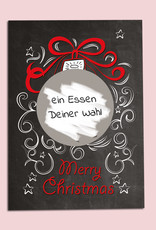1 x Weihnachtskarte zum Rubbeln inkl. Rubbelsticker