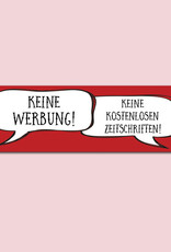 Keine Werbung Aufkleber Briefkasten