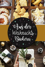 25 Sticker "Aus der Weihnachtsbäckerei" Weihnachtsaufkleber Weihnachtsgeschenke