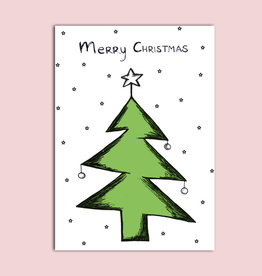 Postkarte Weihnachten "Tannenbaum"