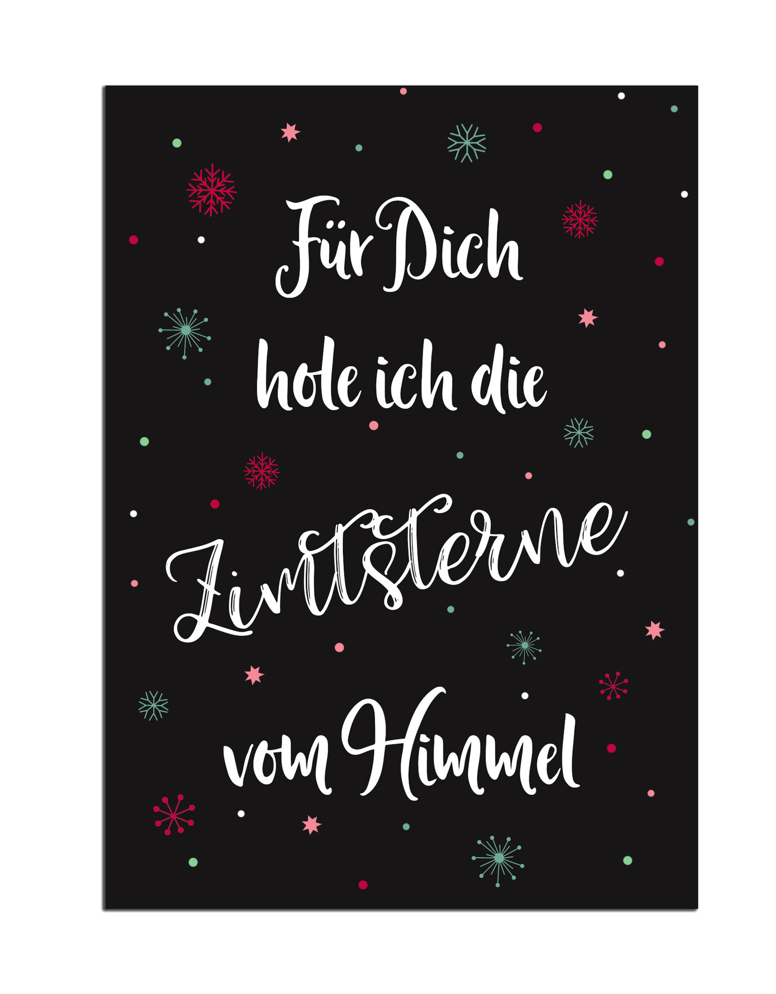 Postkarte Weihnachten dunkel "Zimtsterne"