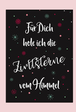 Postkarte Weihnachten dunkel "Zimtsterne"