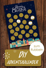 DIY Adventskalender A4 zum Rubbeln, Rubbeladventskalender