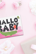 Postkarte Baby "Hallo Baby Mädchen", Baby Geschenk, Geschenk zur Geburt, Geschenk Geburt, Karte Geburt, Pullerparty, Postkarten Geburt