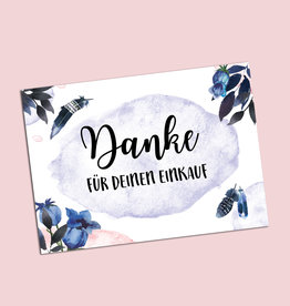 100 Postkarten Danke für den Einkauf