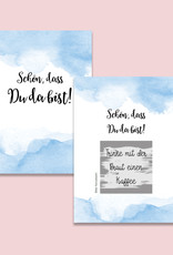 50 Rubbelkarten "Aquarell BLAU"