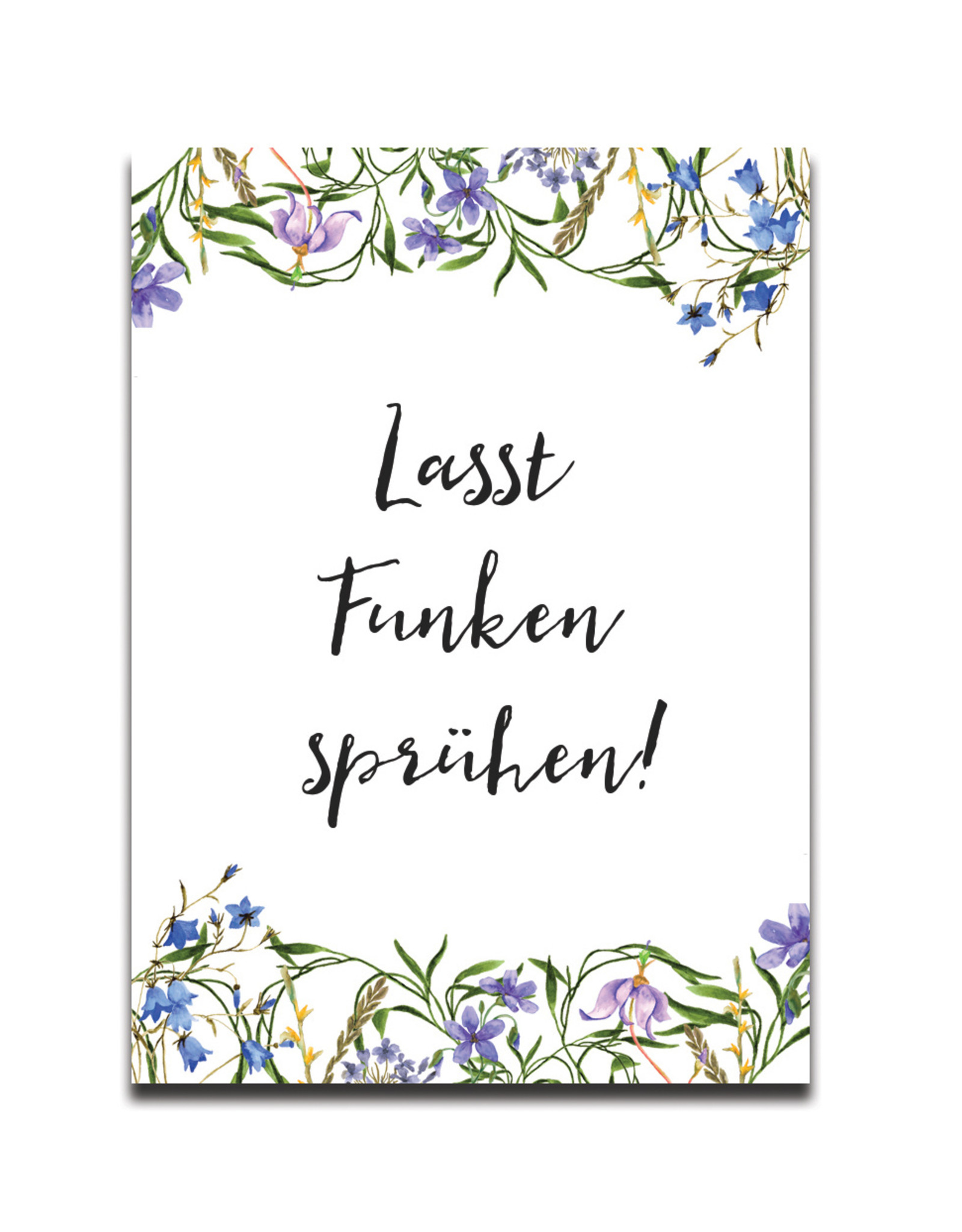 50 Wunderkerzen Schilder "Blaue Hochzeit"