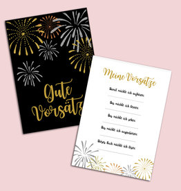 Silvester Spiel Block "Gute Vorsätze"